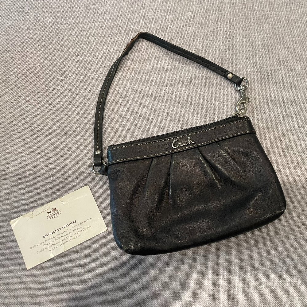 Authentic Coach Leather Clutch